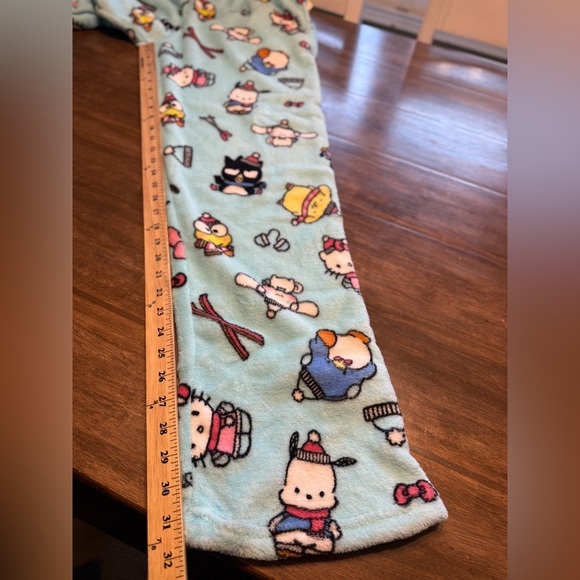 Hello Kitty & Friends Character Print Plush Sleep Pajama Lounge Pants WomensXXL - Picture 10 of 11